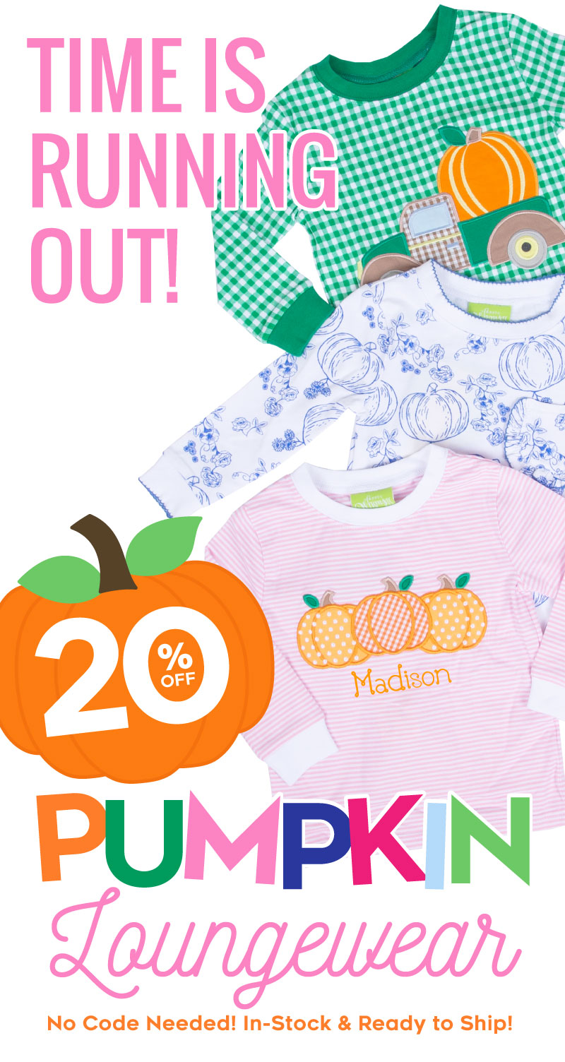 Time is Running Out! 20% Off Pumpkin Loungewear! No code needed. In-stock & ready to ship!  No Code Needed! In-Stock Ready to Ship! 