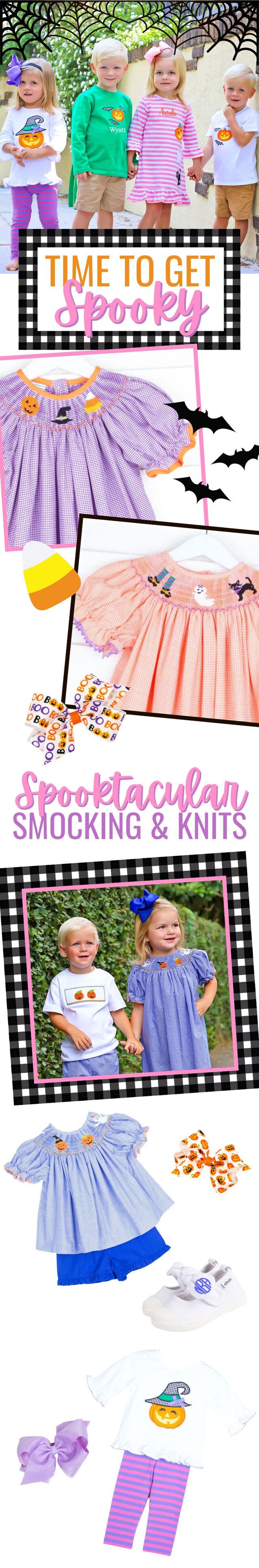 Time to get Spooky! Shop Spooktacular Smocking & Knits!  