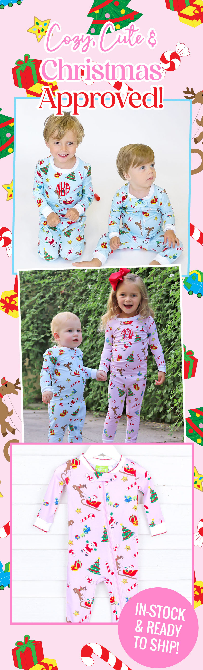 Smocked auctions christmas pajamas new arrivals