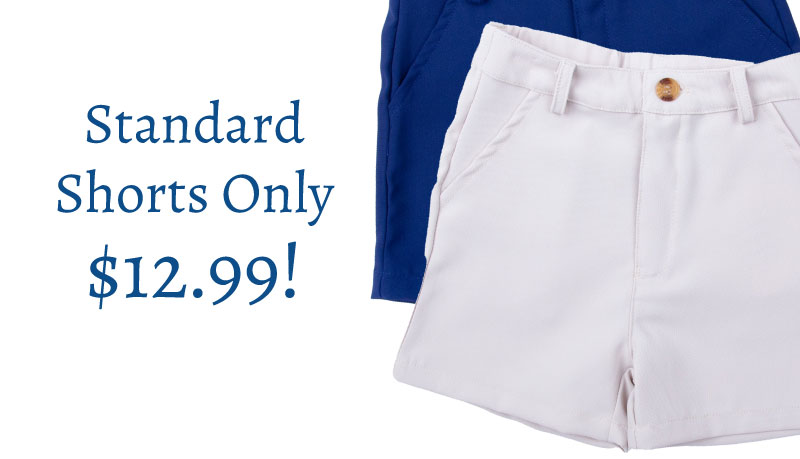 Standard Shorts Only $12.99!