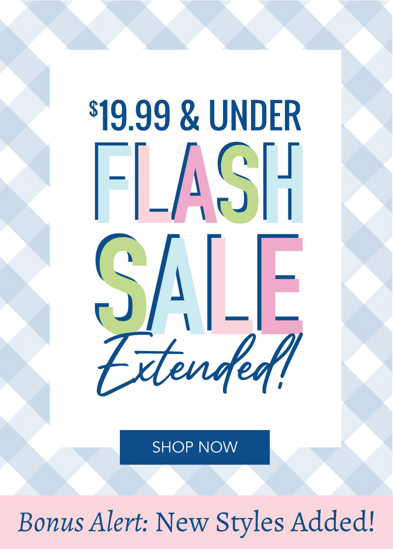 Flash Sale! $19.99 and Under Extended! And New Deals Added!