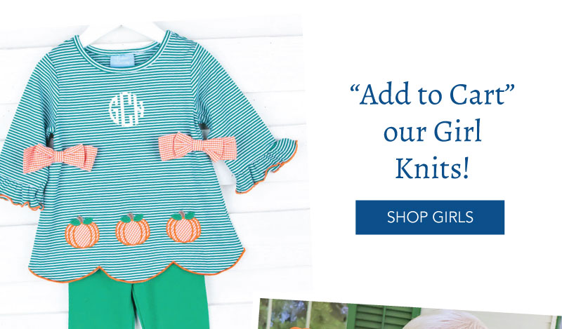 Shop Girls Pumpkin Knits