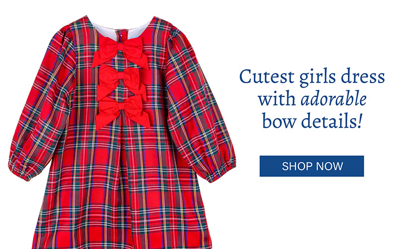 Shop The Cutest Girls Dress with Adorable Bow Details!