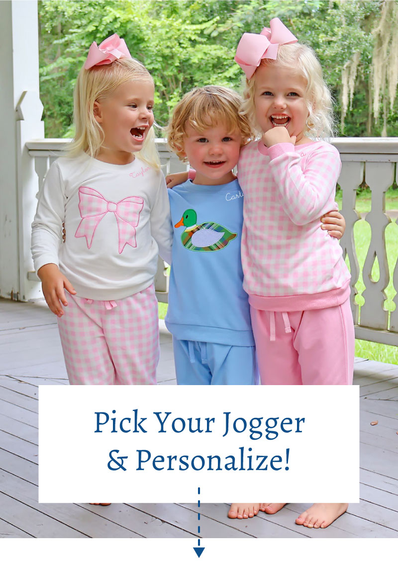 Pick your jogger and personalize!