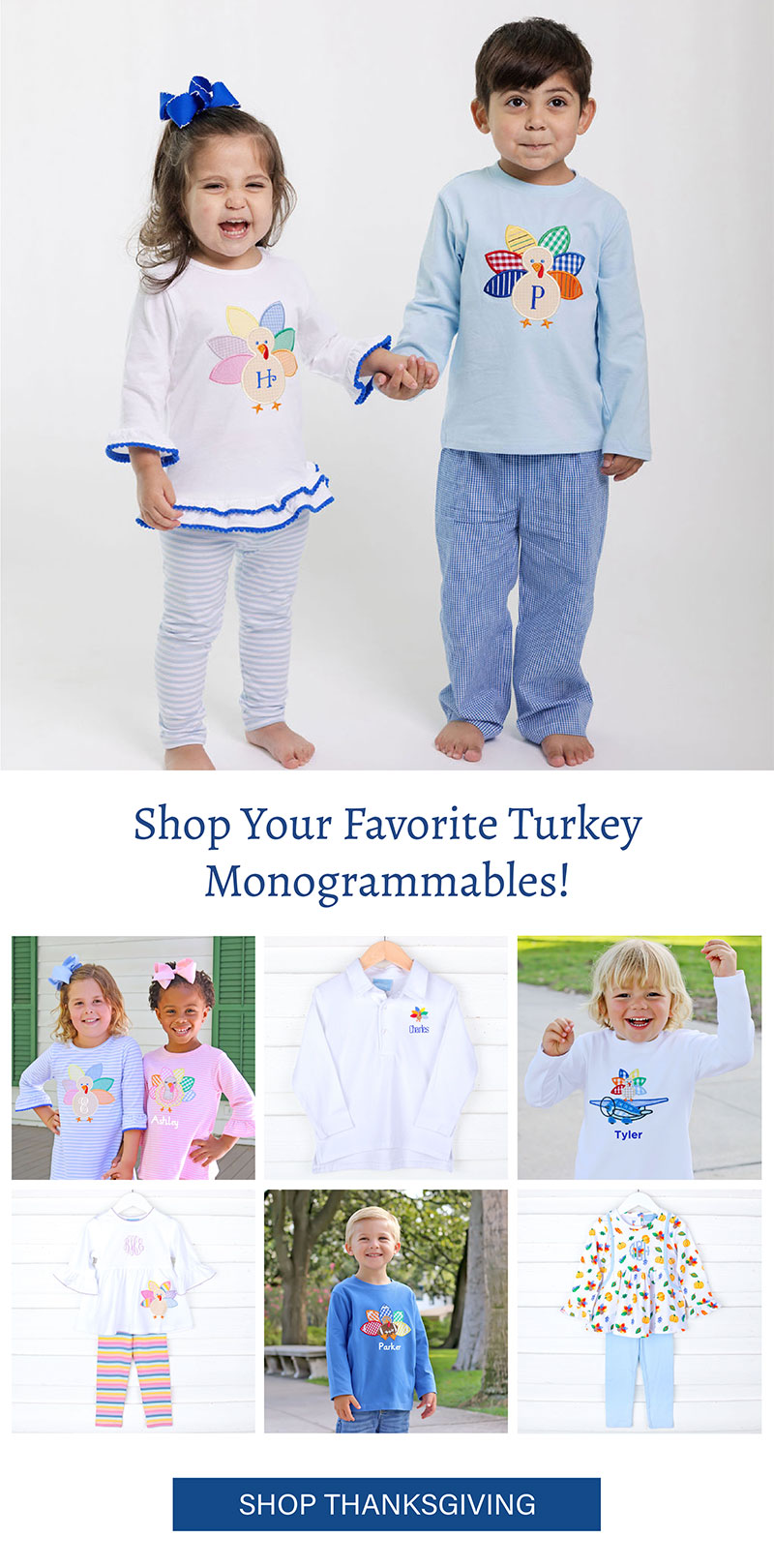 Shop Your Favorite Turkey Monogrammables!!