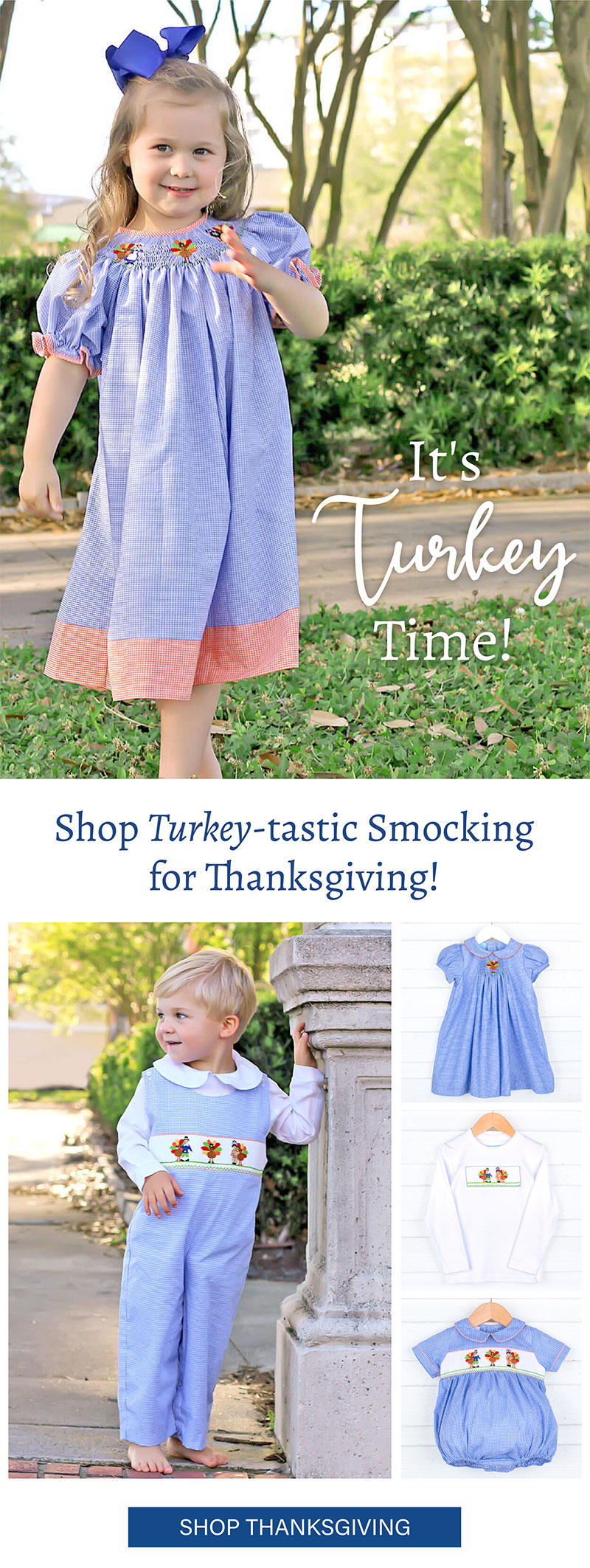 It's Turkey Time! Shop Turkey-tastic Smocking For Thanksgiving!