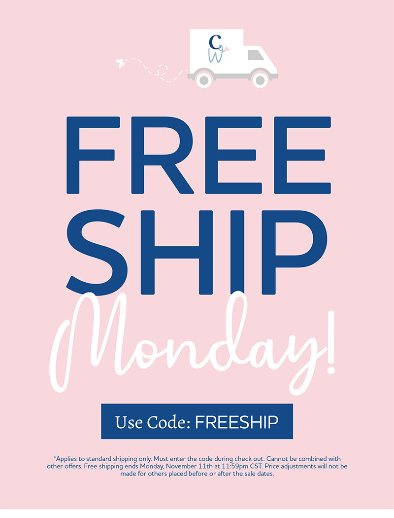 Free Ship Monday! Only 24 Hours! Use Code: Freeship