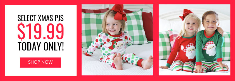 Select Xmas Pajamas $19.99 Today Only!