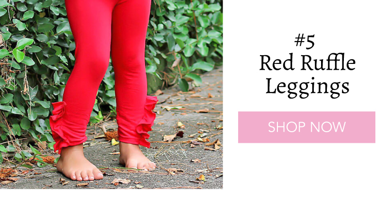 #5 Red Ruffle Leggings