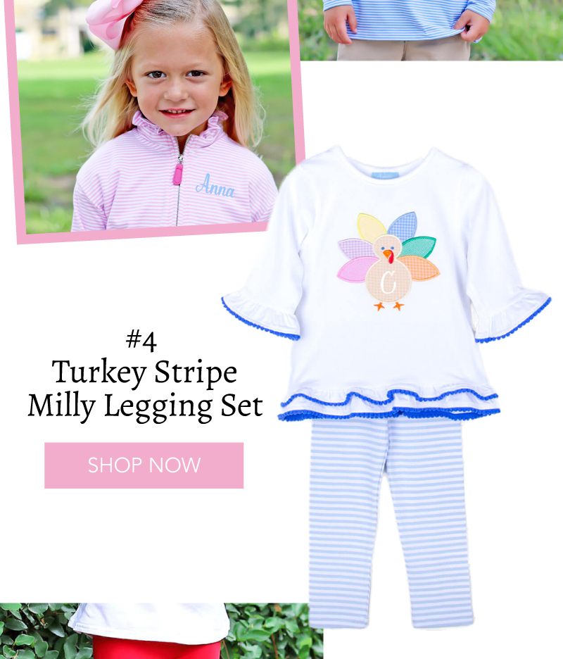 #4 Turkey Stripe Milly Legging Set