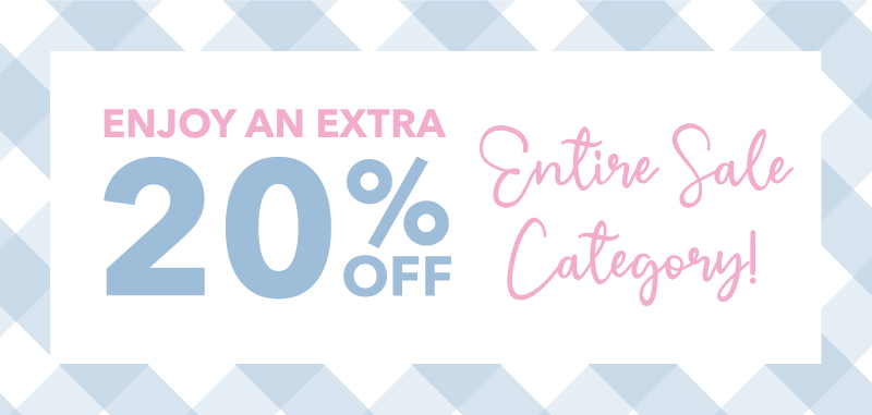 Enjoy an Extra 20% Off Entire Sale Category