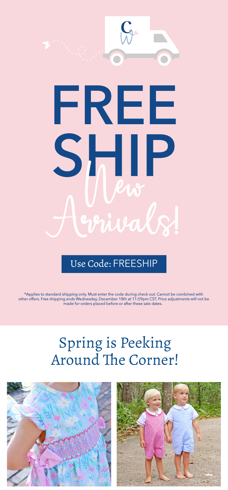 Free Ship on New Arrivals! Shop Now