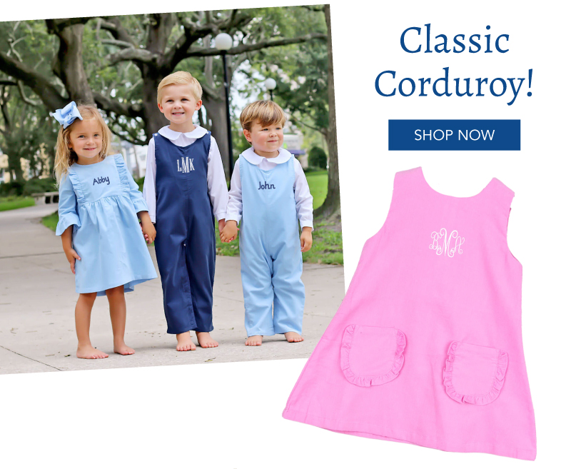 Classic Corduroy! Shop Now