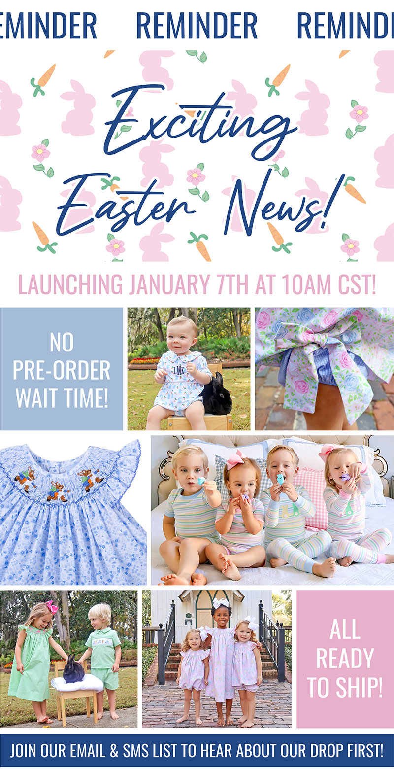 Exciting Easter News! Launching January 7th at 10am CST!