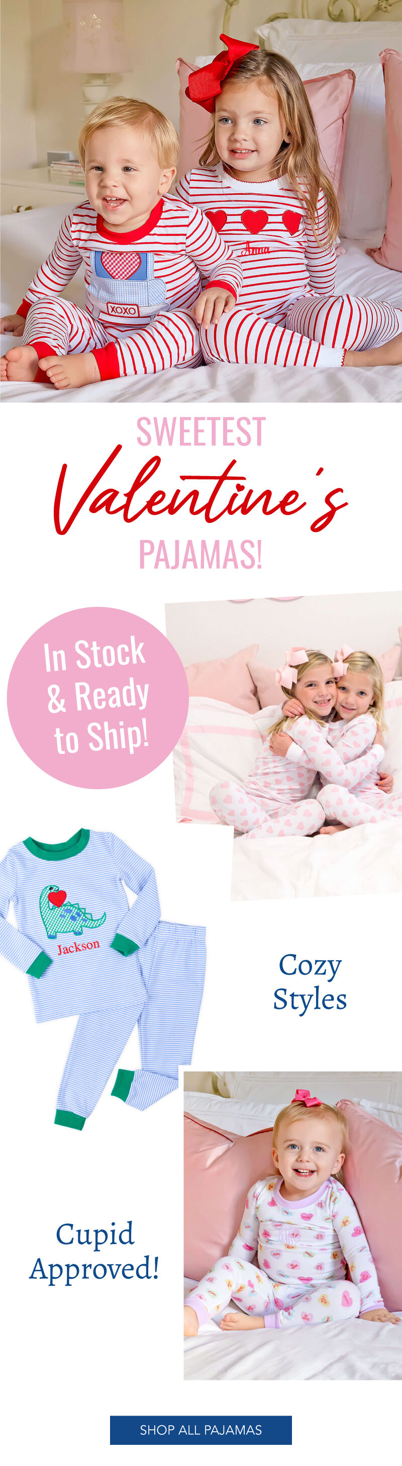 Sweetest Valentine's Pajamas! Shop Now