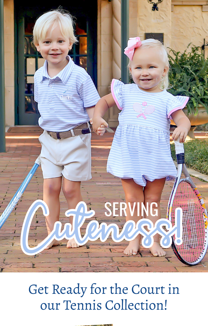 Serving Cuteness! Get Ready for the Court in our Tennis Collection!