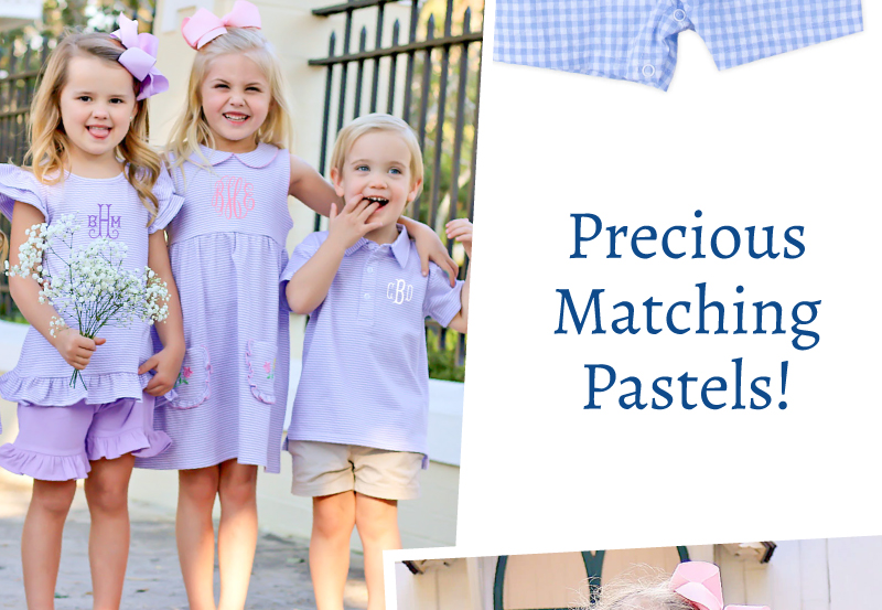 Precious Matching Pastels! 